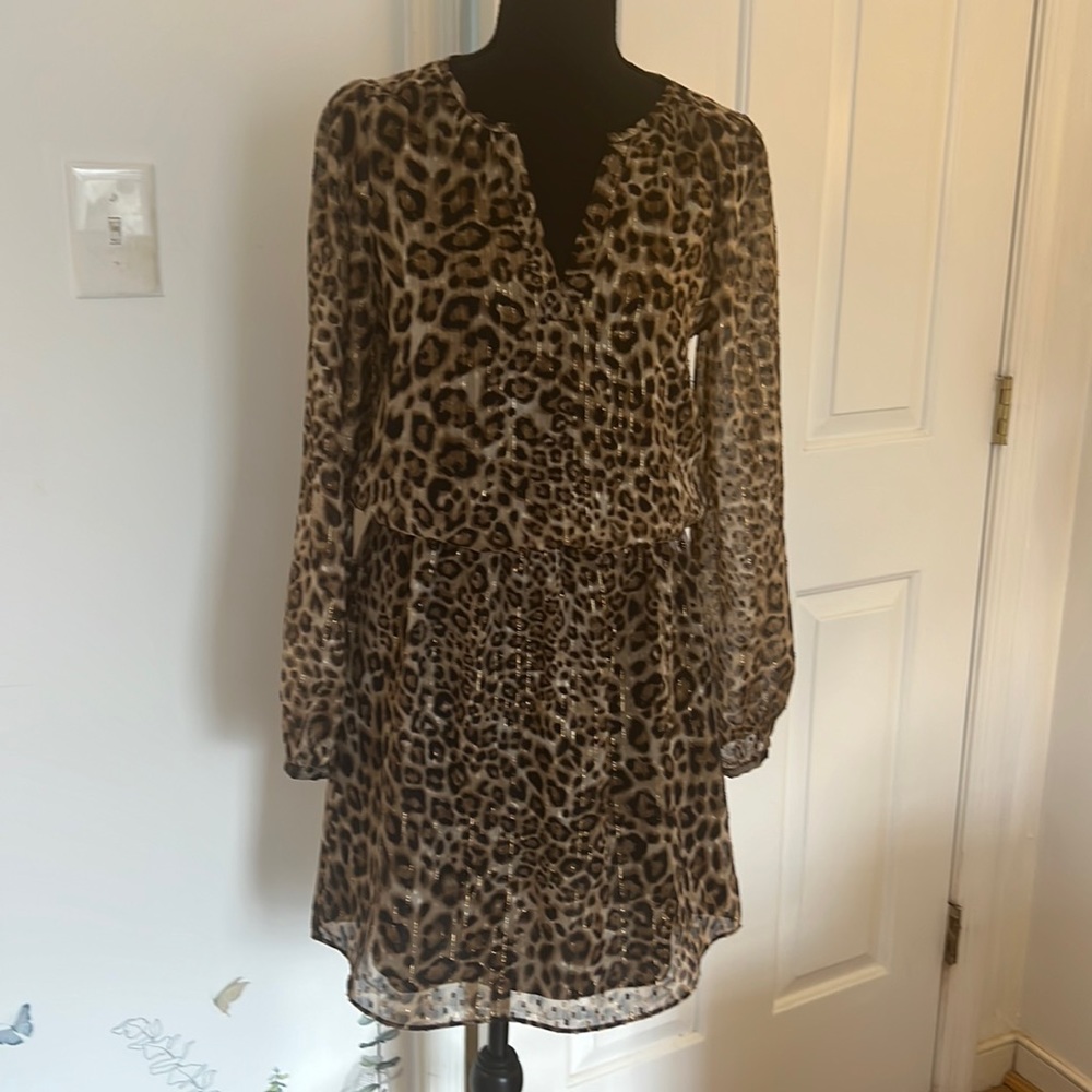 WhiteHouseBlackMarkwt leopard dress